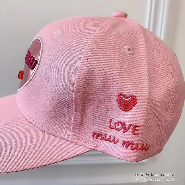 miu miu 爆新款 時尚百搭棒球帽 四季可戴 LLWJ7008
